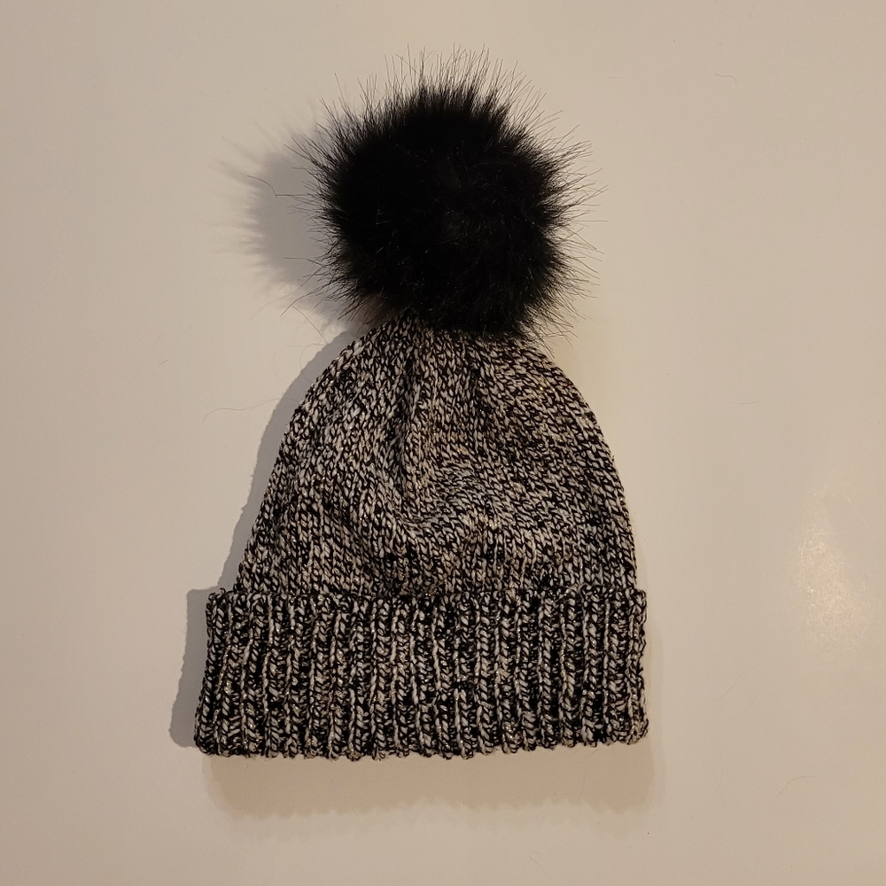 Loft Shimmer Tweed Pom Pom Beanie Hat New With Tag - Picture 10 of 12